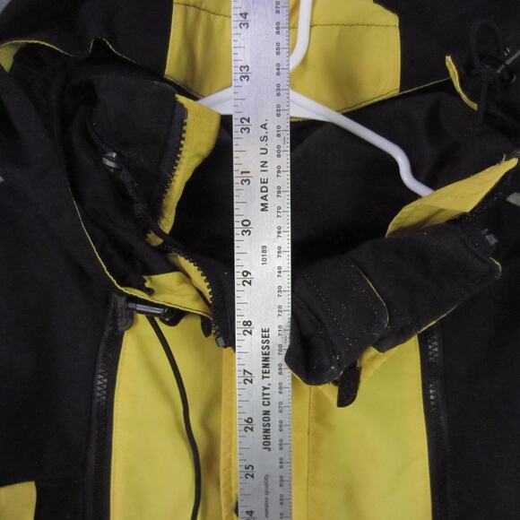 The North Face Steep Tech Jacket Mens XL Yellow Black Hooded Pullover Anorak - Picture 8 of 11